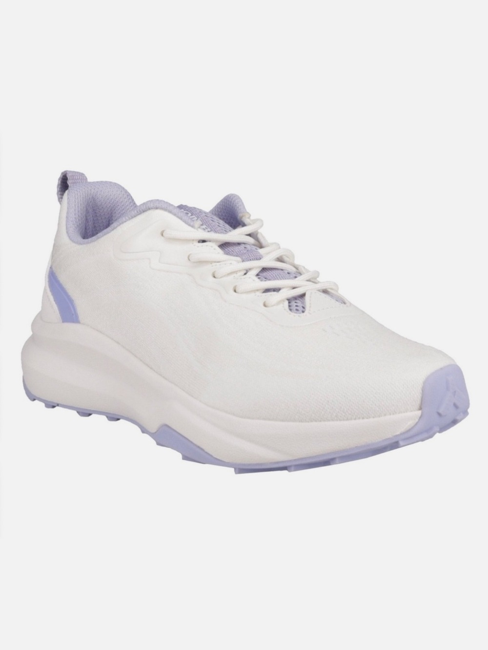 Khombu Womens Sneakers White Purple Shoes Memory Foam Breathable Padded